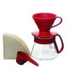 Hario V60 Color Dripper & Pot Red -Günstiges Kaffee Geschäft 101451 101451 hario v60 color dripper pot red 1