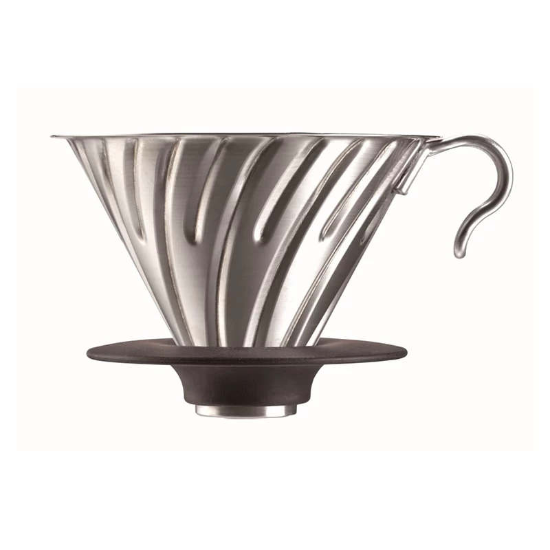 Hario V60 Metal Dripper Stainless 3 Hario V60 Metal Dripper Stainless