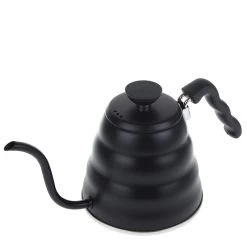 Hario V60 Edelstahl Wasserkessel Buono 1,2 L Mattschwarz