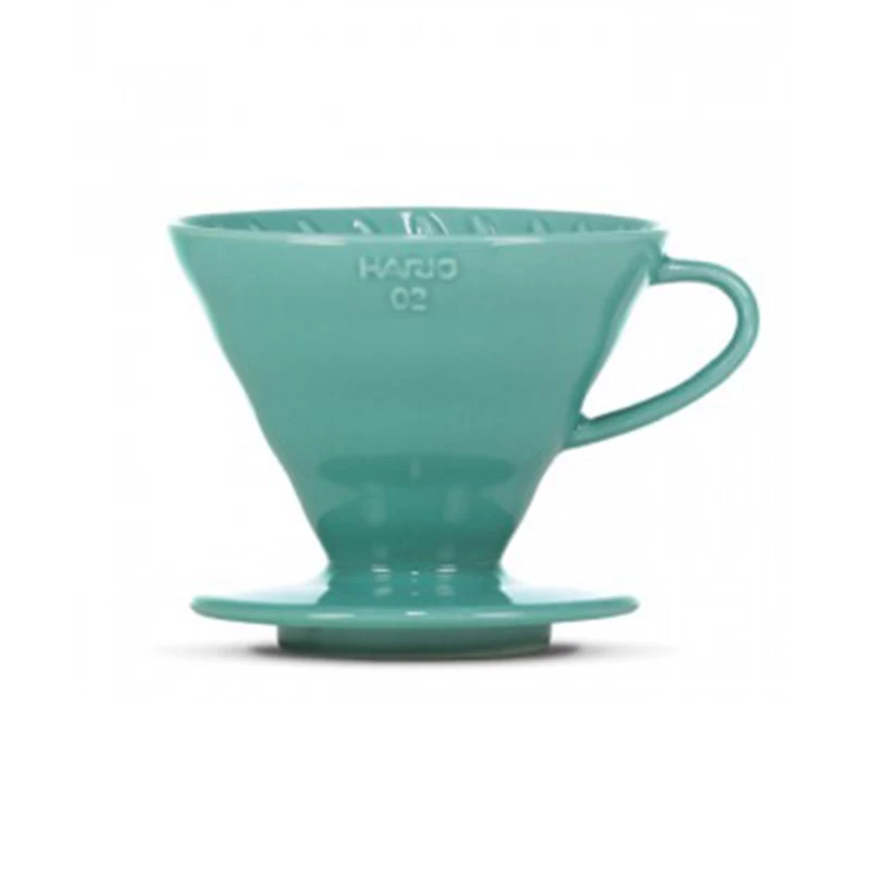 Hario V60 Coffee Dripper Keramik 02 Turquoise Gr 3 Hario V60 Coffee Dripper Keramik 02 Turquoise Gr