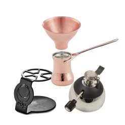 Bundle Cezve, Trichter, Brenner Und Ständer