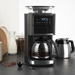 Fresh-Aroma-Perfect III Duo Edelstahl Schwarz -Günstiges Kaffee Geschäft 105212 105212 beem fresh aroma perfect iii duo edelstahl schwarz inderkueche