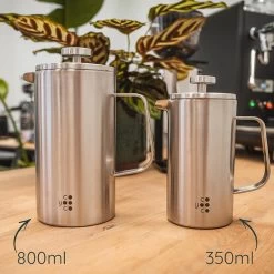 Frenchpress 350 Ml Edelstahl Gebürstet -Günstiges Kaffee Geschäft 105544 105544 coyooco frenchpress 350ml edelstahl gebuerstet 3